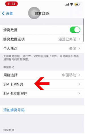 恭城苹果14维修网分享如何给iPhone14的SIM卡设置密码 