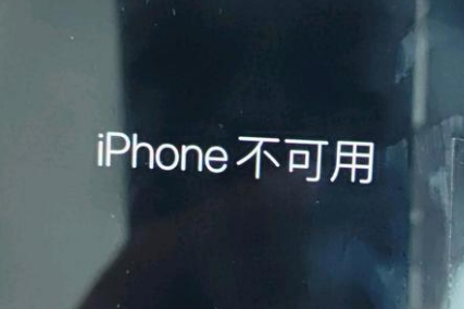 恭城苹果服务网点分享锁屏界面显示“iPhone 不可用”如何解决 