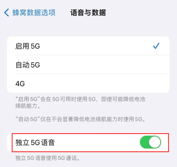 恭城苹果14维修分享iPhone 14 Pro如何开启VoNR 