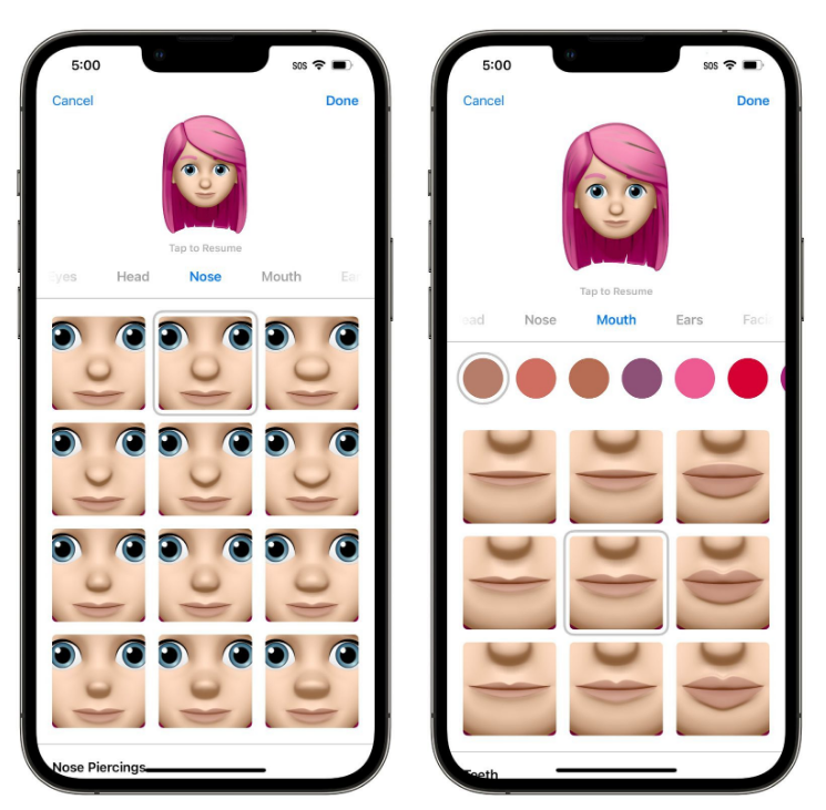 恭城苹果手机维修分享​iOS 16中的拟我表情有了哪些变化和升级 