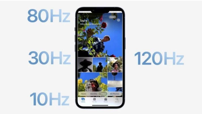 恭城苹果14维修分享iPhone 14有高刷吗 